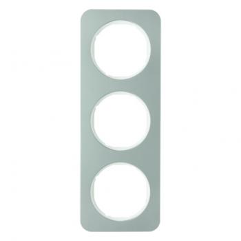 Berker R.1 Rahmen 3-Fach Edelstahl/polarwei§ 10132114