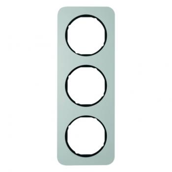 Berker R.1 Rahmen 3-Fach Alu/schwarz 10132184