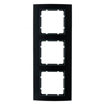 Berker B.3 Rahmen 3-Fach Alu, schwarz/anthrazit 10133005