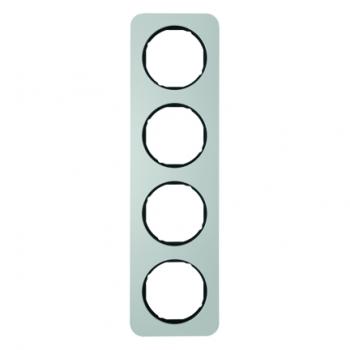 Berker R.1 Rahmen 4-Fach Alu/schwarz 10142184