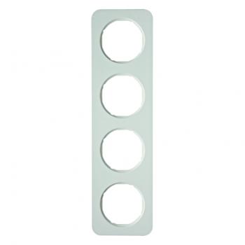 Berker R.1 Rahmen 4-Fach polarwei§, gl_nzend 10142189