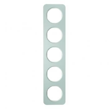 Berker R.1 Rahmen 5-Fach Alu/polarwei§ 10152174