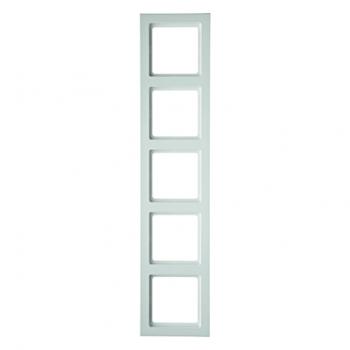 Berker Q.3 Rahmen 5-Fach polarweiß, samt 10156099