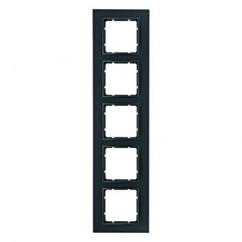 Berker B.7 Rahmen 5-Fach anthrazit, matt 10156626