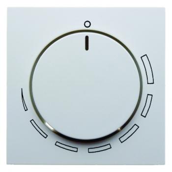 Berker S.1/B.3/B.7 Abdeckung m. Regulierknopf  Drehzahlsteller polarwei§, matt 11371929