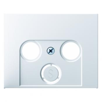 Berker K.1 Sat Abdeckung 3loch polarwei§, gl_nzend 12017019