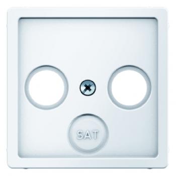 Berker Q.1/Q.3 Sat Abdeckung 3loch polarweiß, samt 12036089