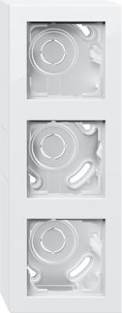 GIRA AP-Gehäuse 3f + Rahmen Gira E2 Reinweiß 106329