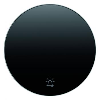 Berker R.1/R.3 Wippe+Symbo Klingel schwarz, glänzend 16202025