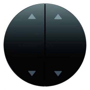 Berker R.1/R.3 Jalousie Wippe 4Fach schwarz, glänzend 16442045