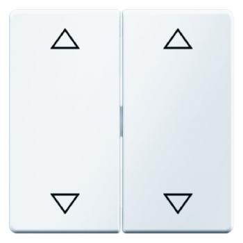 Berker Q.1/Q.3 Jalousie Wippe 4Fach polarweiß, samt 16446089