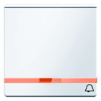 Berker Q.1/Q.3 Kontrl.Wippe+Symbol Klingel+ gr.Beschriftungsfeld polarweiß, samt 16966079
