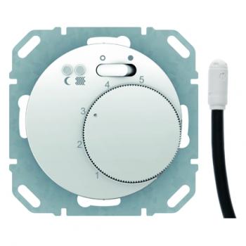 Berker Fu§bodentemperaturregler mit Schlie§er, ZentralstŸck, Wippschalter, Berker R.1/R.3 polarwei§, gl_nzend 20342089