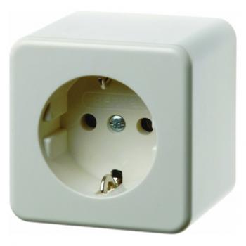 Berker Steckdose Aufputz wei§, gl_nzend 470040