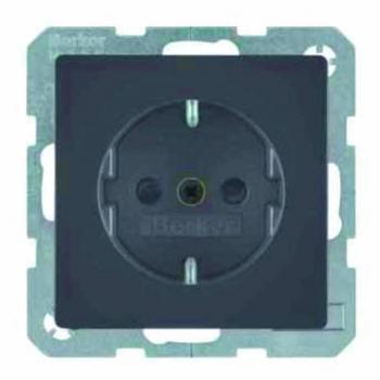 Berker Q.1/Q.3 Steckdose mit KS anthrazit, samt 47236086