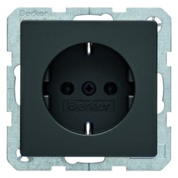 Berker Q.1/Q.3 Steckdose anthrazit, samt 47436086