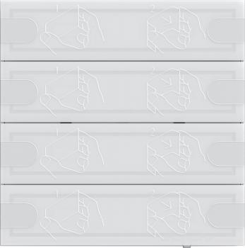 Gira KNX Tastsens.4 Komfort 4f TS4 Wei§ 5004003