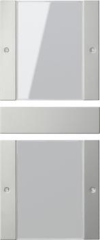 Gira Wippenset 2f (1+1) BSF System 55 Klar/Edelstahl 2132600