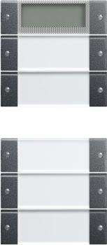 Gira Wippenset 5f Plus (2+3) BSF System 55 Klar/Anthrazit 214528