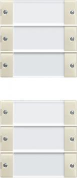 Gira Wippenset 6f (3+3) BSF System 55 Klar/Cremewei§ 213601