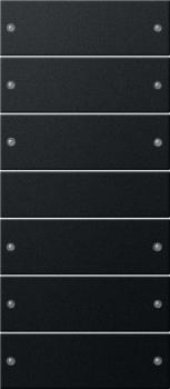 Gira Wippenset 6f (3+3) System 55 Schwarz m(lack.) 2186005