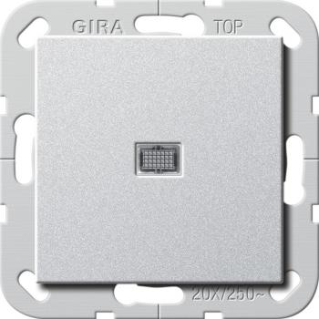 Gira Wippschalter BS 20 AX Aus 2-p Kontroll System 55 F Alu 283426