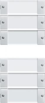 Gira Wippenset 6f (3+3) BSF System 55 Klar/Reinwei§ 213603