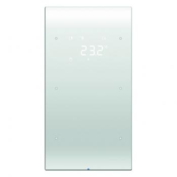 Berker Touchsensor 2fach mit Temperaturregler Berker R.3 Glas, polarwei§ 75642050
