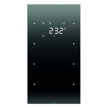 Berker Touchsensor 3fach mit Temperaturregler Berker R.3 Glas, schwarz 75643055