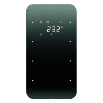 Berker Touchsensor 3fach mit Temperaturregler Berker R.1 Glas, schwarz 75643065