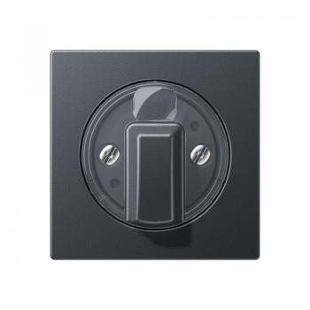 Jung Abdeckung für Drehschalter, Thermoplast lackiert, Serie A, anthrazit matt A1541BFANM