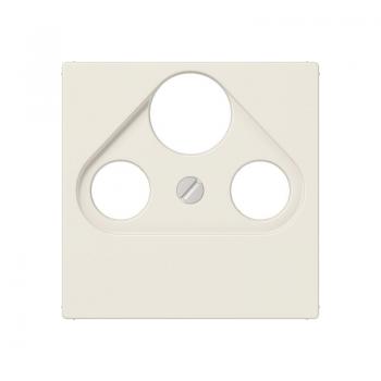Jung Abdeckung für Universal-Sat/BK-Dosen, Thermoplast, Serie AS, weiß A561BFPLSAT
