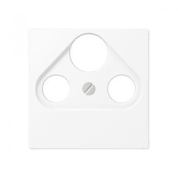 Jung Abdeckung für Universal-Sat/BK-Dosen, Thermoplast lackiert, Serie A, schneeweiß matt A561BFPLSATWWM