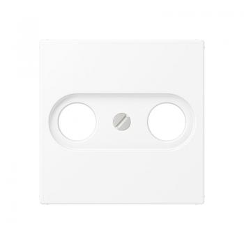 Jung Abdeckung für Antennendosen, Thermoplast lackiert, Serie A, schneeweiß matt A561BFPLTVWWM