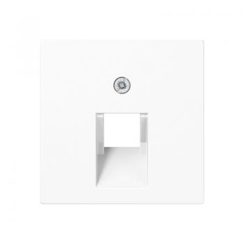 Jung Abdeckung für IAE/UAE-Anschlussdosen 1 x 8-polig, Thermoplast lackiert, Serie A, graphitschwarz matt A569-1BFPLUASWM