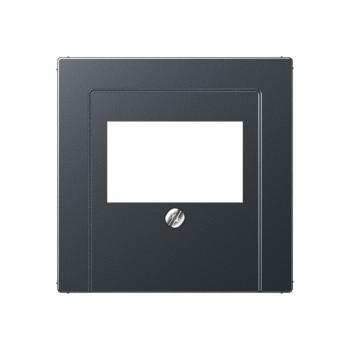 Jung Abdeckung für TAE-Anschlussdosen, Thermoplast lackiert, Serie A, anthrazit matt A569BFPLTANM