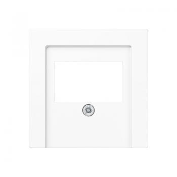 Jung Abdeckung für TAE-Anschlussdosen, Thermoplast lackiert, Serie A, schneeweiß matt A569BFPLTWWM