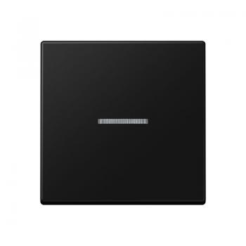 Jung Wippe 1fach mit Lichtleiter, Duroplast lackiert, Serie A, graphitschwarz matt A590KO5SWM