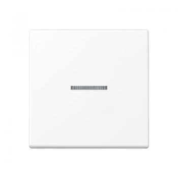 Jung Wippe 1fach mit Lichtleiter, Duroplast lackiert, Serie A, schneeweiß matt A590KO5WWM