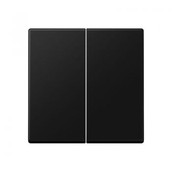 Jung Wippe 2fach, Duroplast lackiert, Serie A, graphitschwarz matt A595SWM