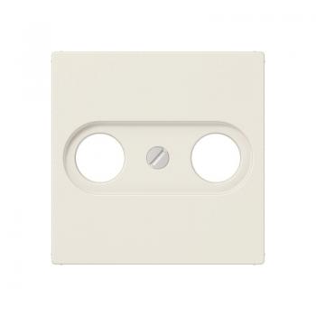 Jung Abdeckung für Antennendosen, Duroplast antibakteriell, Serie AS, weiß ABA561PLTV