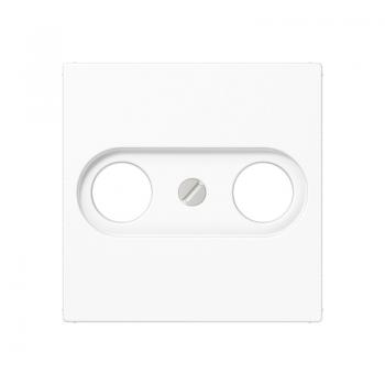 Jung Abdeckung für Antennendosen, Duroplast antibakteriell, Serie AS, alpinweiß ABA561PLTVWW