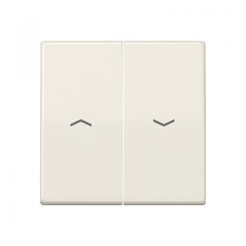 Jung Wippe 2fach, Symbol Pfeil, Duroplast antibakteriell, Serie AS, weiß ABAS591-5P