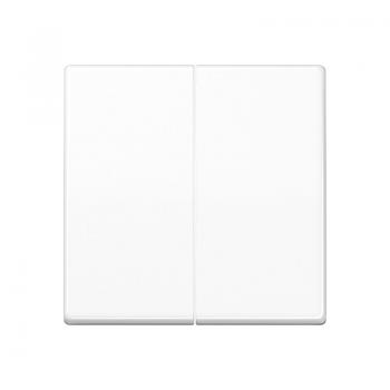 Jung Wippe 2fach, Duroplast antibakteriell, Serie AS, alpinweiß ABAS591-5WW