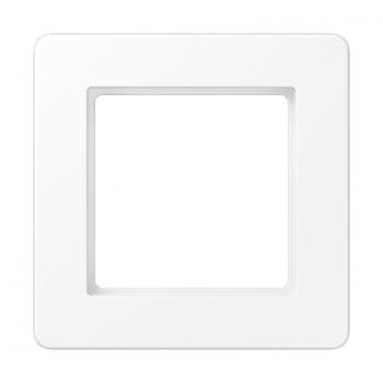 Jung Rahmen 1-fach, senkrechte und waagerechte Montage, Thermoplast lackiert, A flow, schneeweiß matt AF581BFWWM