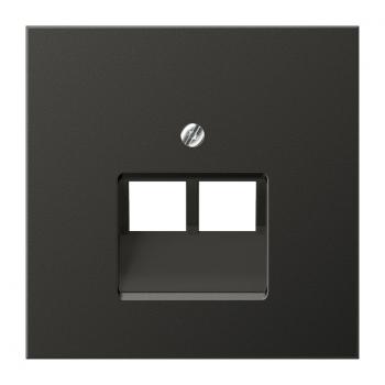 Jung LS990 UAE/ISDN Abdeckung 2fach Anthrazit AL2969-2UAAN