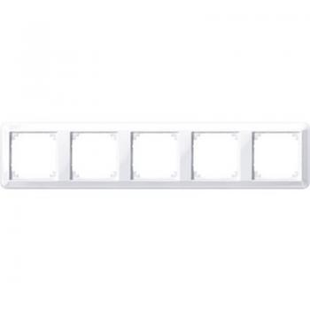 Merten ATELIER-M-Rahmen, 5fach, aktivwei§ gl_nzend 388525