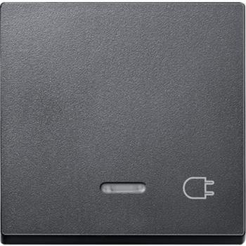 Merten System M Kontroll Wippe+Symbol Steckdose anthrazit 431714