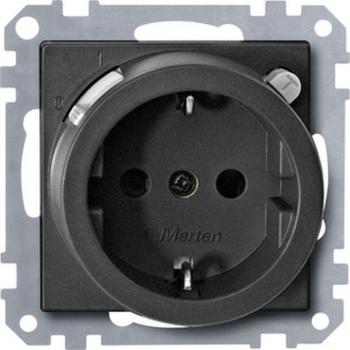 Merten FI-SCHUKO-Sicherheitssteckdosen-Einsatz mit BRS, anthrazit, System M 232814