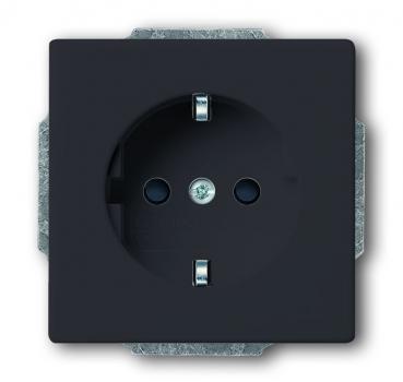 B+J future® linear Steckdose mit Kinderschutz, anthrazit 20 EUCKS-81